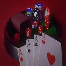 Live blackjack table with dealer and players